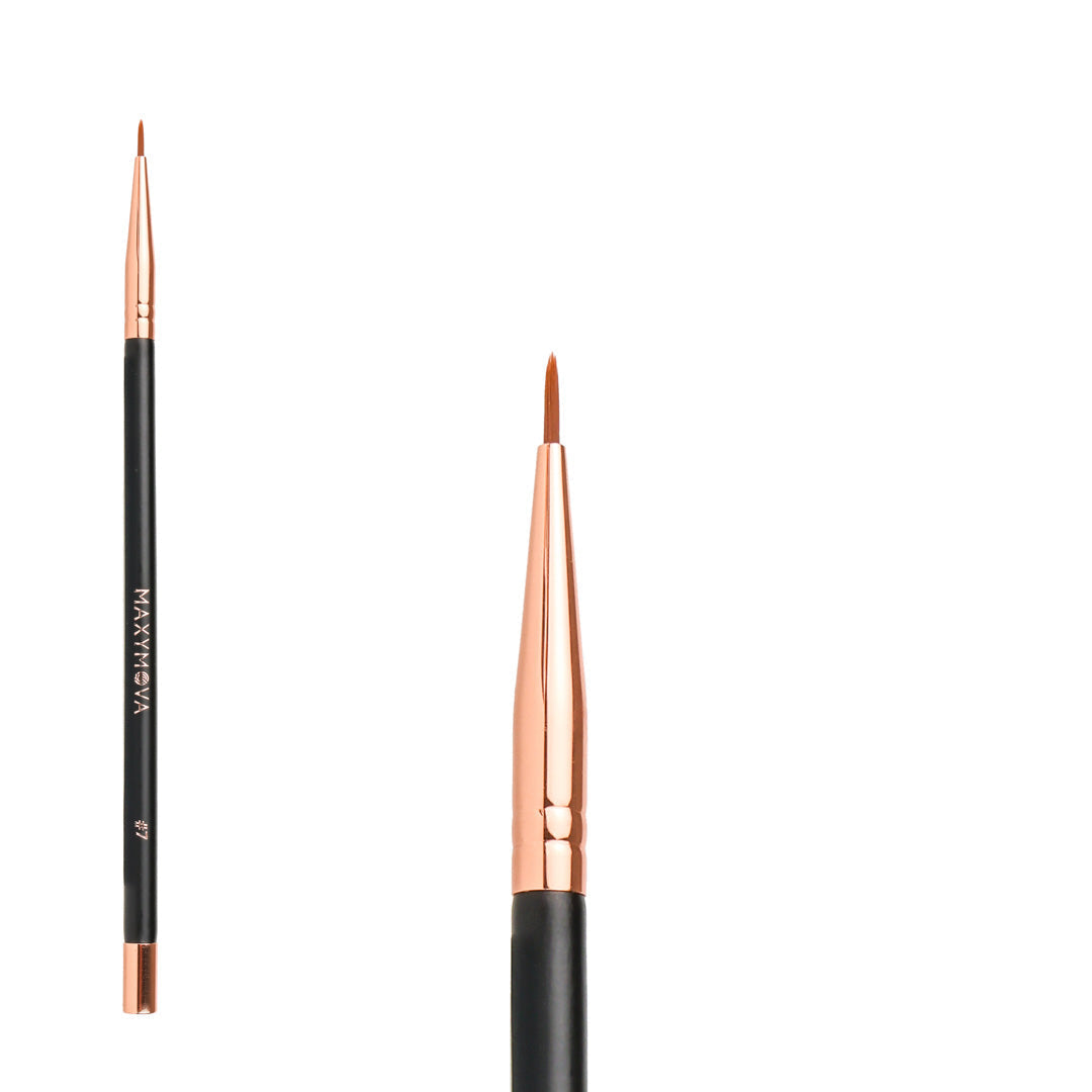 KIT VIP CON BASE METÁLICA DE 7 PINCELES PROFESIONALES PARA CEJAS Y PESTAÑAS
