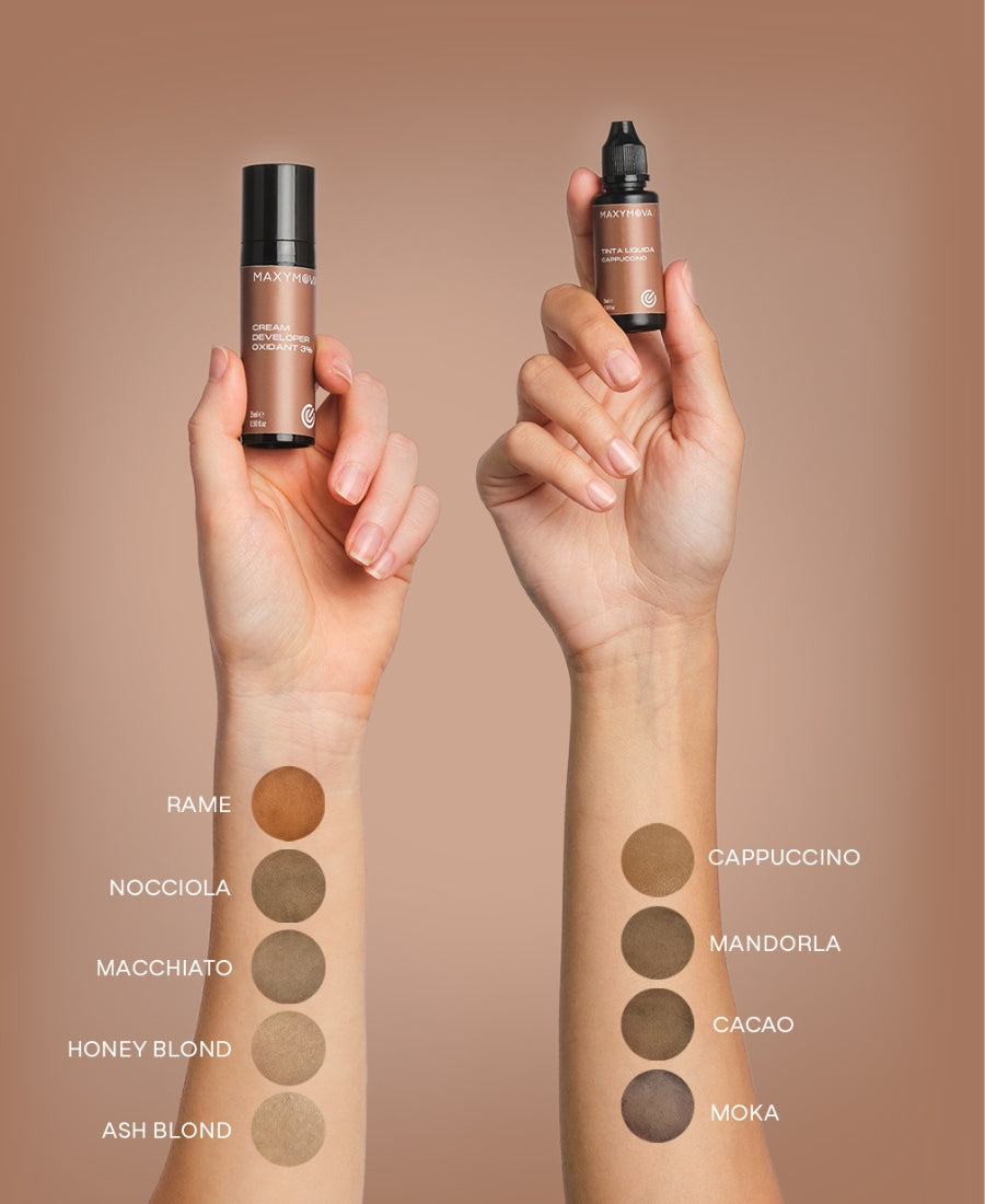 TINTA LIQUIDA KIT DE TINTE PARA CEJAS - 9 COLOREES + ACCESORIOS |RESULTADOS DURADEROS Y VIBRANTRES PARA CEJAS SANAS
