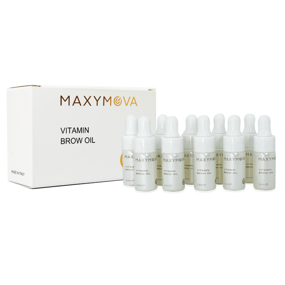 Vitamin Brow Oil, ACEITE VITAMÍNICO PARA CEJAS, MEZCLA NUTRITIVA PARA TRATAMIENTOS POSTERIORES A LA HENNA O EL TINTE