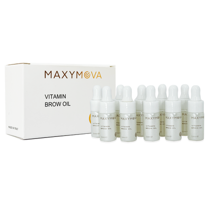 Vitamin Brow Oil, ACEITE VITAMÍNICO PARA CEJAS, MEZCLA NUTRITIVA PARA TRATAMIENTOS POSTERIORES A LA HENNA O EL TINTE