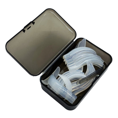 MOLDES UNIVERSALES PARA LAMINACIÓN DE PESTAÑAS TRANSPARENTES Y BRILLANTES (8 PARES)