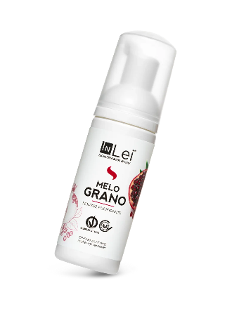InLei® GRANATAPFEL MOUSSE TRAVEL SIZE – Reinigender Reinigungsschaum für Wimpern, Augenbrauen und Gesicht, 50 ml