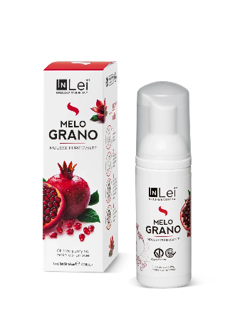 InLei® GRANATAPFEL MOUSSE TRAVEL SIZE – Reinigender Reinigungsschaum für Wimpern, Augenbrauen und Gesicht, 50 ml