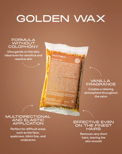 GOLDEN WAX 1 KG - PERLAS DE CERA ELÁSTICA PARA PIELES SENSIBLES