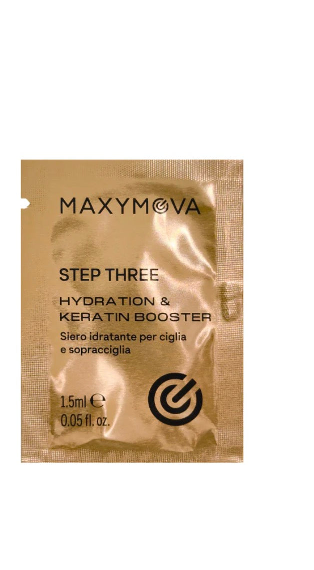 Paso 3 HYDRATION &KERATIN BOOSTER PARA LAMINACIÓN DE CEJAS Y PESTAÑAS, 1,5 ML