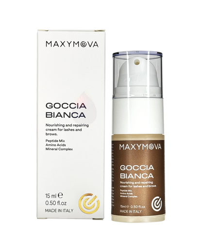 GOCCIA BIANCA CREMA NUTRITIVA Y REPARADORA LAMINACION DE PESTAÑAS Y CEJAS MAXYMOVA