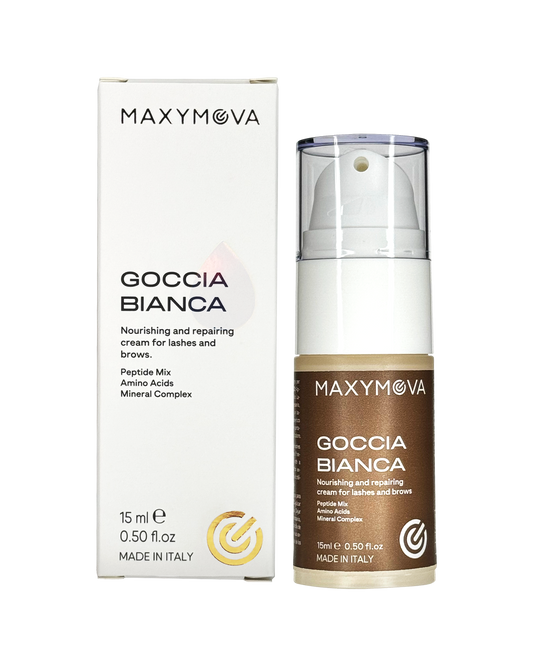 GOCCIA BIANCA CREMA NUTRITIVA Y REPARADORA LAMINACION DE PESTAÑAS Y CEJAS MAXYMOVA