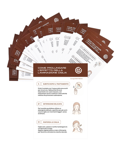 CÓMO MANTENER EL EFECTO DE LA LAMINACIÓN DE PESTAÑAS – JUEGO DE 20 TARJETAS A6