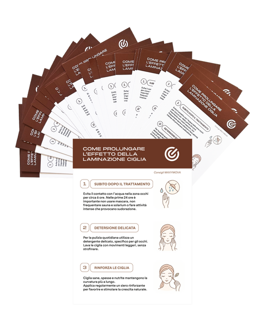 CÓMO MANTENER EL EFECTO DE LA LAMINACIÓN DE PESTAÑAS – JUEGO DE 20 TARJETAS A6