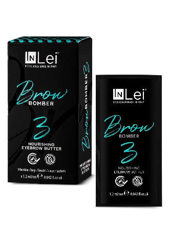 InLei® BROW BOMBER 3 MONODOSE – Burro nutriente per sopracciglia 9 × 1,2 ml