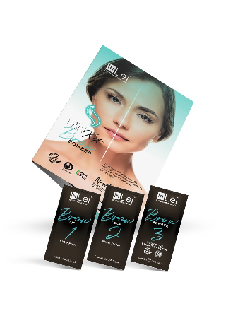 InLei® MINI KIT BROW BOMBER – Kit profesional de laminación de cejas 3 × 1,2 ml
