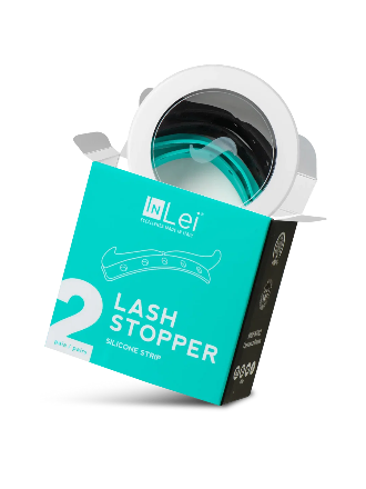 InLei® LASH STOPPER – Tiras de silicona para laminación de pestañas, 2 pares
