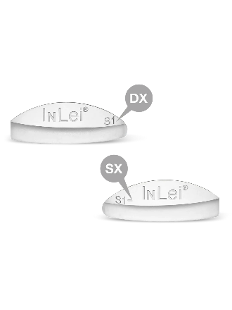 InLei® ONE S1 – Moldes de silicona para pestañas, 1 par