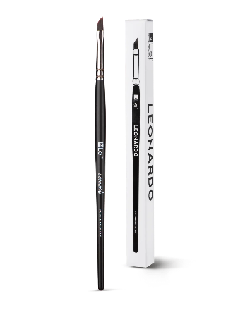 InLei® LEONARDO – Pincel profesional de corte oblicuo para Lash Artist