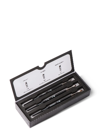 InLei® ART COLLECTION – Professionelles Pinselset für Wimpern und Augenbrauen, 3 Stück