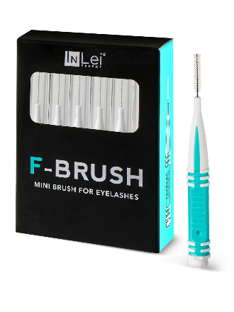 InLei® F-BRUSH – Professionelle Mini-Wimpernbürstchen, 12 Stück