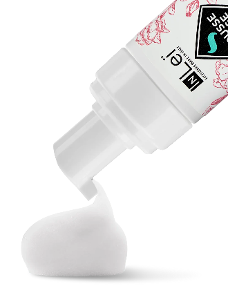 InLei® MOUSSE ROSE – Sanfter Reinigungsschaum für Wimpern und Gesicht, 100 ml