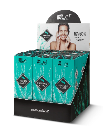 InLei® MOUSSE ALOE – Expositor de sobremesa, 9 × 100 ml