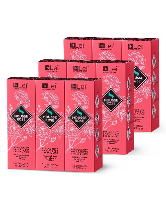 InLei® MOUSSE ROSE – Expositor de sobremesa, 9 × 100 ml