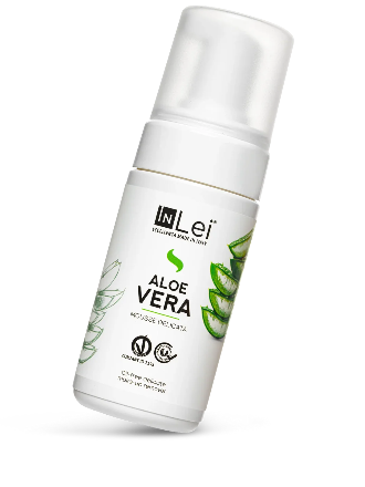 InLei® MOUSSE ALOE VERA – Mousse limpiadora suave para pestañas, cejas y rostro, 100 ml