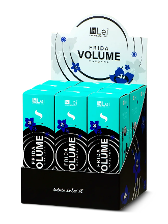 InLei® FRIDA VOLUME – Expositor de sobremesa con máscara voluminizadora, 9 × 8 ml