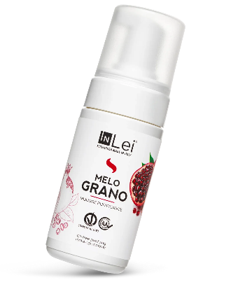 InLei® MOUSSE MELOGRANO – Mousse limpiadora purificante para pestañas, cejas y rostro, 100 ml