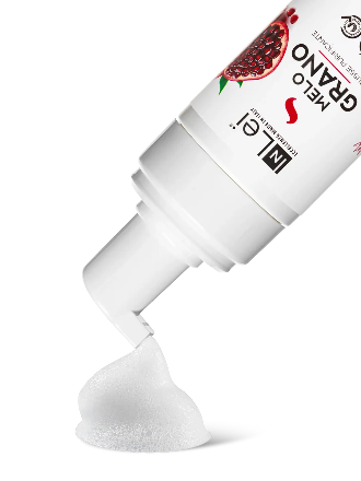 InLei® MOUSSE MELOGRANO – Mousse limpiadora purificante para pestañas, cejas y rostro, 100 ml