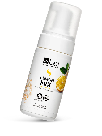 InLei® MOUSSE LEMON MIX – Mousse limpiadora tonificante para pestañas, cejas y rostro, 100 ml