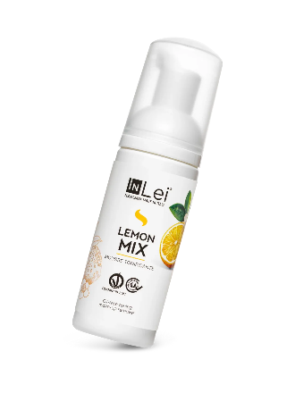 InLei® MOUSSE LEMON MIX TRAVEL SIZE – Mousse detergente tonificante per ciglia, sopracciglia e viso, 50 ml