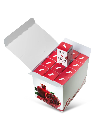 InLei® MOUSSE MELOGRANO TRAVEL SIZE – Expositor de sobremesa, 12 × 50 ml