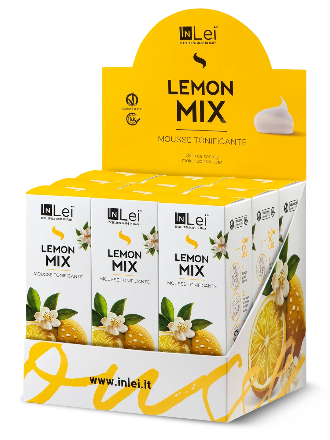 InLei® MOUSSE LEMON MIX – Expositor de sobremesa, 9 × 100 ml