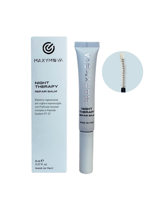 BÁLSAMO REPARADOR DE TERAPIA NOCTURNA PARA PESTAÑAS Y CEJAS. TRATAMIENTO NUTRITIVO Y FORTALECEDOR.