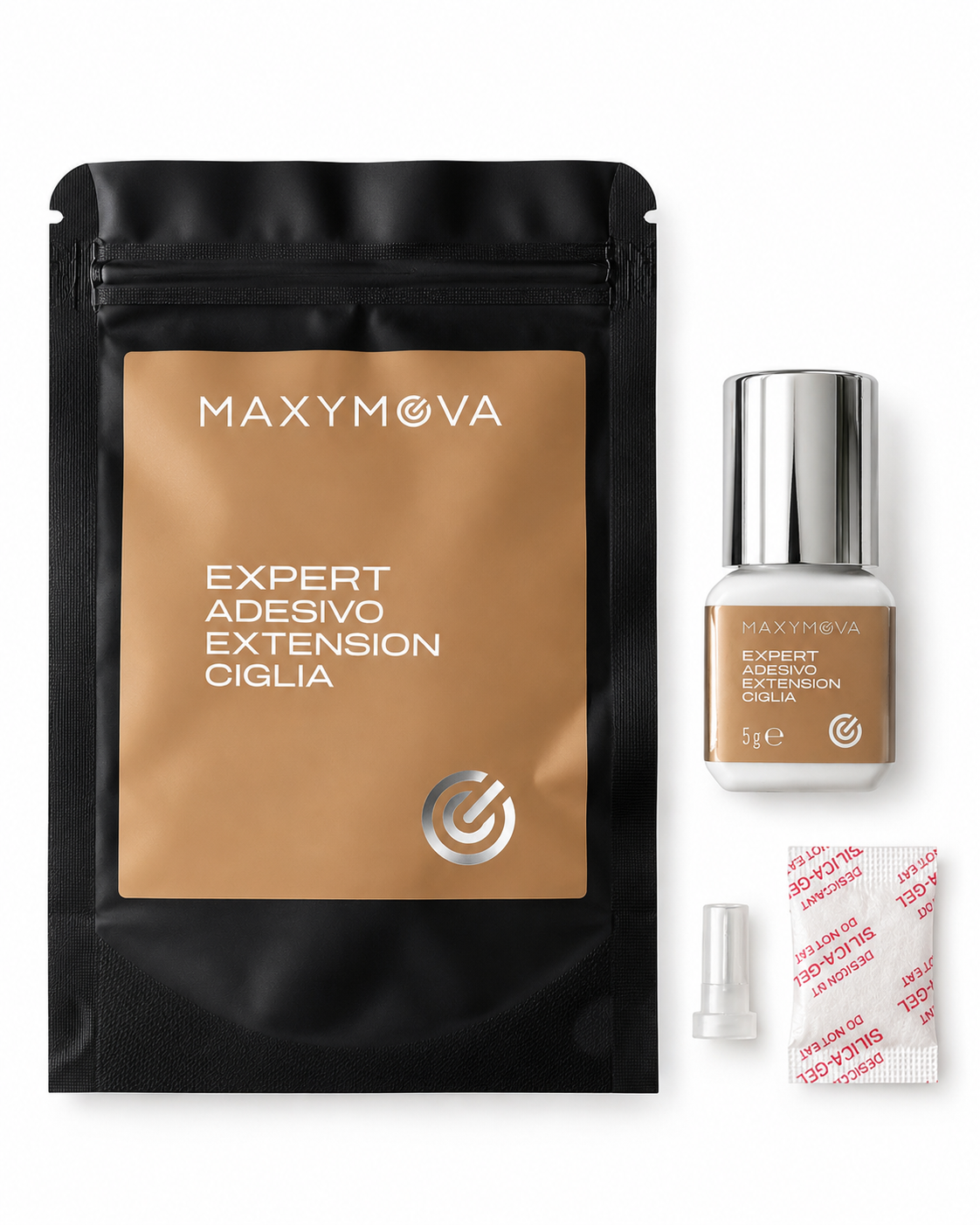ADHESIVO EXPERT PARA EXTENSIONES DE PESTAÑAS – PEGAMENTO PROFESIONAL DE SECADO RÁPIDO, 0,5 S – HASTA 7–8 SEMANAS DE RETENCIÓN – MAXYMOVA
