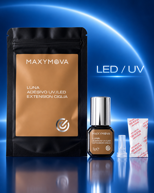 ADHESIVO MAXYMOVA LUNA UV/LED PARA EXTENSIONES DE PESTAÑAS – PEGAMENTO PROFESIONAL, 5 G
