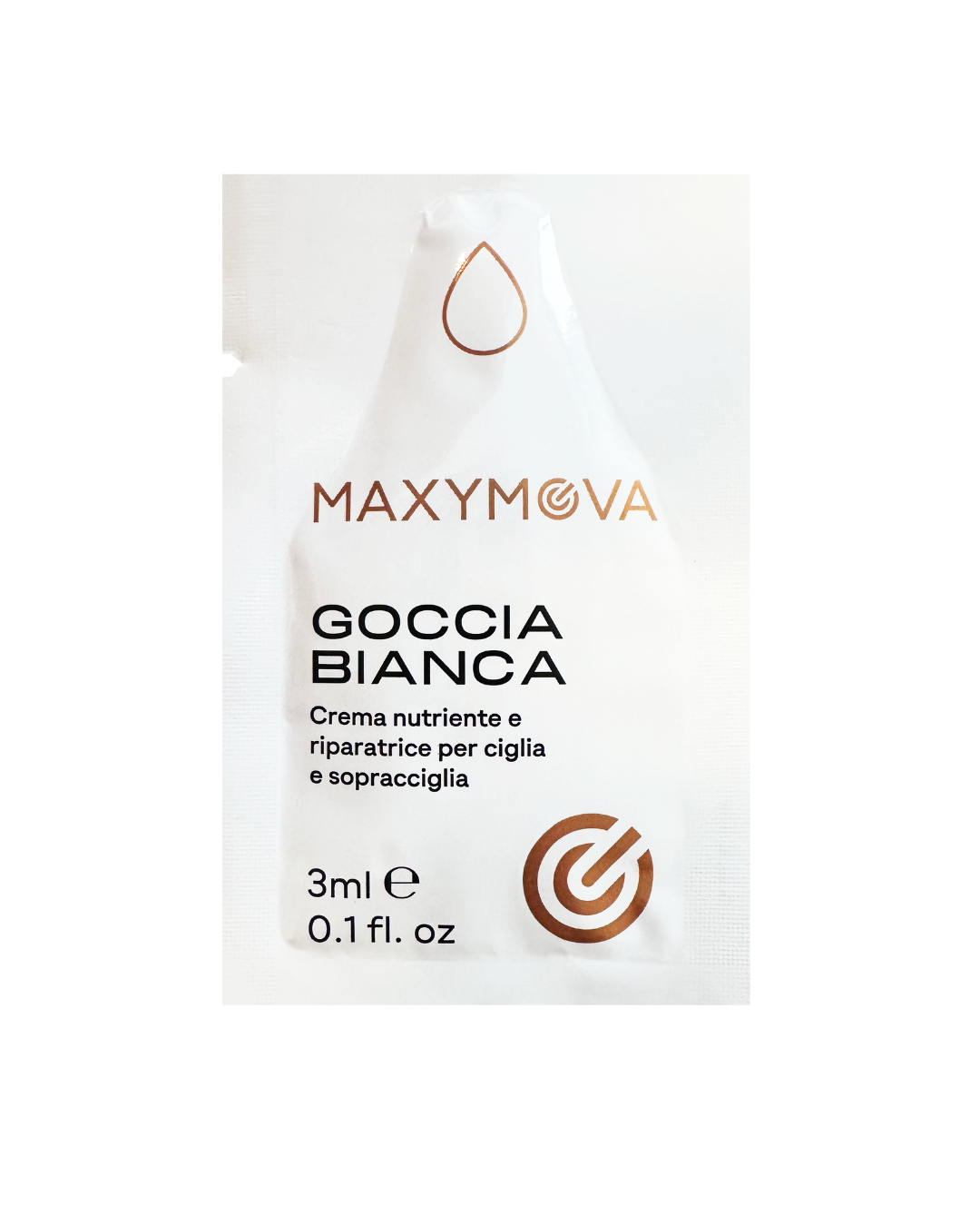 GOCCIA BIANCA 3ML BUSTINA -CREMA NUTRITIVA Y REPARADORA PARA LAMINACIÓN DE PESTAÑAS Y CEJAS