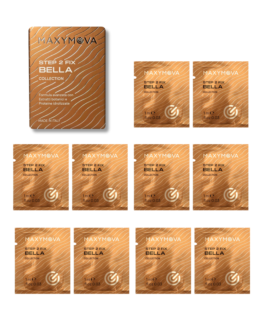 Paso 2 FIX MONODOSE LAMINATION SACHETS – BELLA COLLECTION KOREAN LASH & BROW SYSTEM – 1 ML