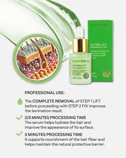 After lift 15 ml SÉRUM REGENERADOR - FÓRMULA VEGANA PARA PESTAÑAS Y CEJAS CON BIOSILICATOS DE BAMBÚ
