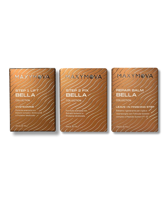 KIT COREANO PARA PESTAÑAS Y CEJAS DE BELLA COLLECTION - PASOS 1, 2 Y 3 CON SOBRES
