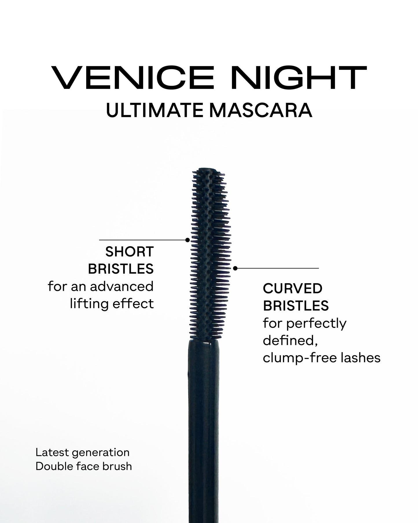 Set de 10 mascara de pestañas Maxymova Venice Night para definición, curvatura y longitud – Negro Ultra XL, 13 ml.