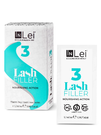 InLei® LASH FILLER 3 MONODOSEN – Veganes Wimpernpflegemittel, 9 × 1,2 ml