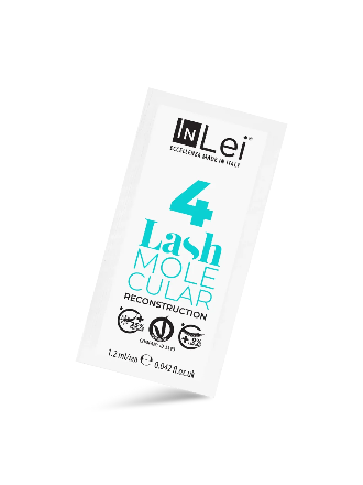 InLei® LASH MOLECULAR 4 MONODOSIS – Reconstrucción molecular para pestañas y cejas, 9 × 1,2 ml