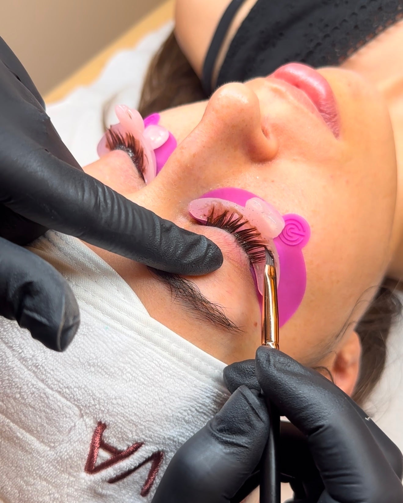 MOLDES DE SILICONA CON PURPURINAPARA TRATAMIENTO DE PESTAÑAS - SPARKLEUNDERLASHES PADS