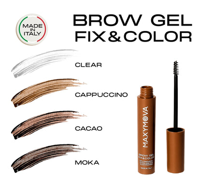 SET 10 BROW GEL FIX&COLOR TINTED GEL DESPUÉS DE LA LAMINACIÓN DE CEJAS. PROMOCIÓN DE SALÓN MAXYMOVA
