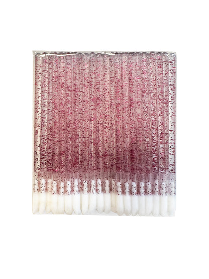 APLICADORES DE MICOFIBRA DE BRILLO DE LABIOS - 50 PIEAZAS - CEPILLO DE BRILLO PRECISO PARA LAMINACION DE PESTAÑAS Y CEJAS