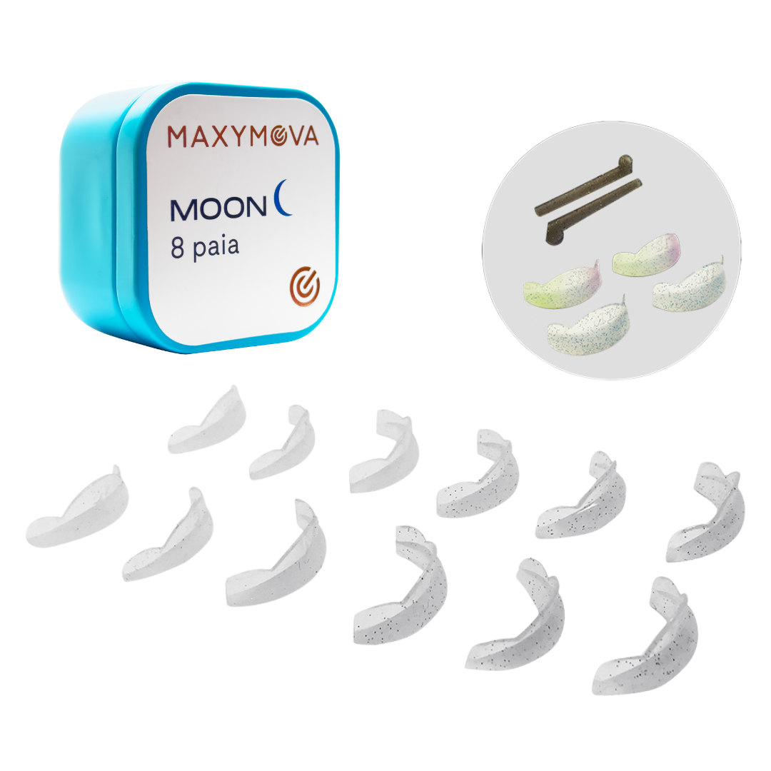 MOLDES DE SILICONA PARA PESTAÑAS MOON - 8 PARES