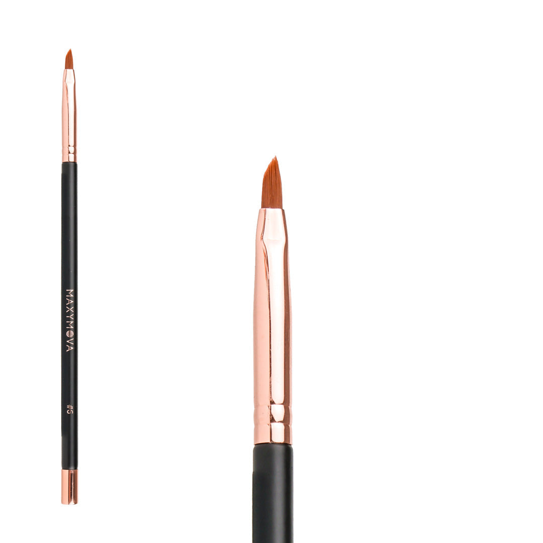 KIT VIP CON BASE METÁLICA DE 7 PINCELES PROFESIONALES PARA CEJAS Y PESTAÑAS