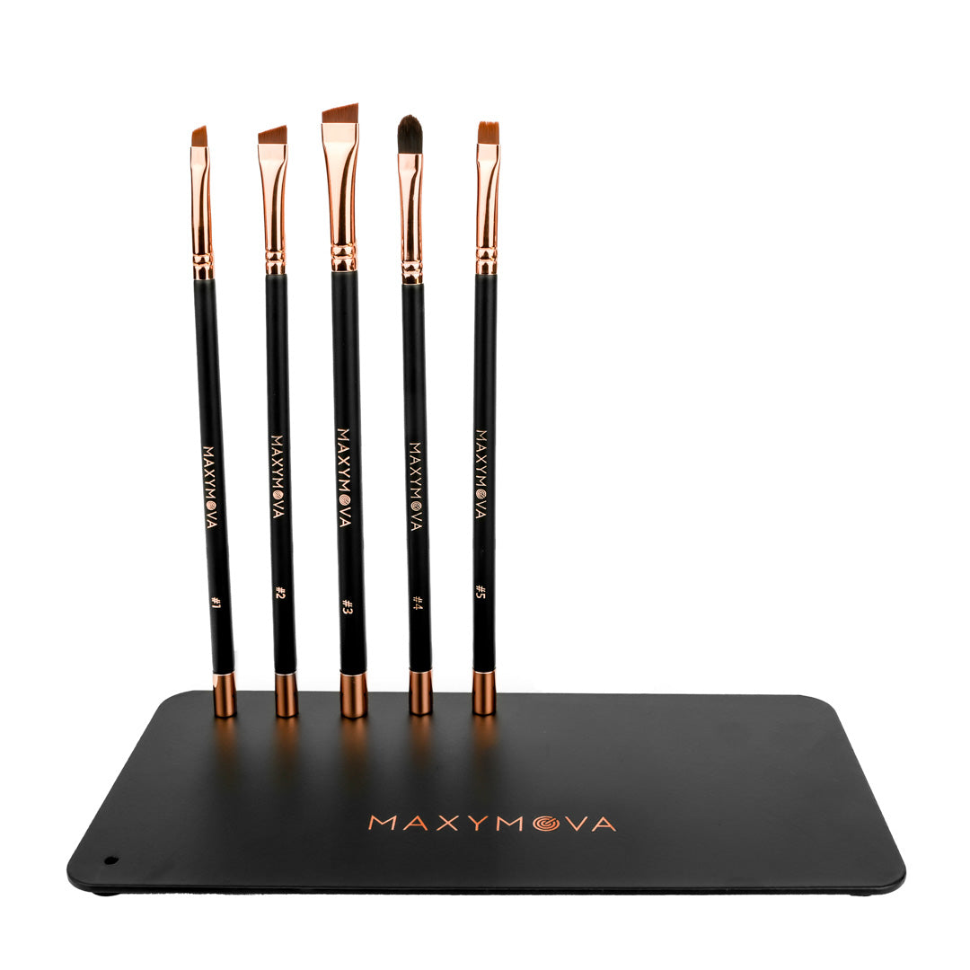 KIT BASE MAGNÉTICA Y 5 PINCEL - PARA ARTISTAS DE CEJAS Y PESTAÑAS