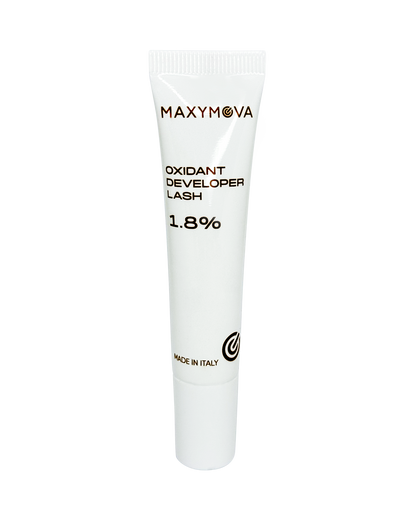 1,8% OXIDANTE LASH (FORMULA ESPESA) PARA TINTE LIQUIDO ULTRA NEGRO - TUBO DE 15 ML MAXYMOVA