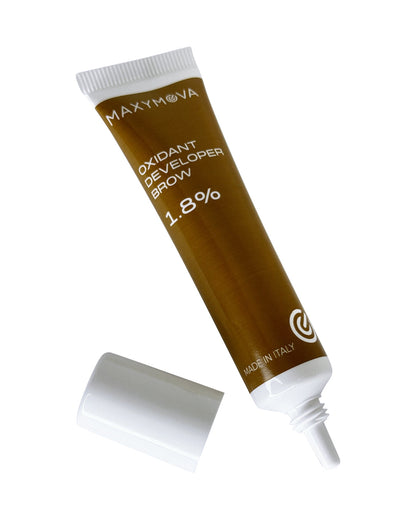 1,8% OXIDANTE BROW (FORMULA FINA) PARA TINTA LIQUIDA- TUBO DE 15 ML MAXYMOVA