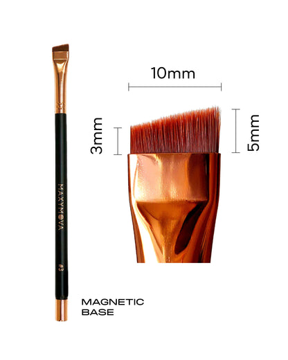 PINCEL MAGNÉTICO PROFESIONAL N.° 3 PARA APLICAR TINTE DE CEJAS, HENNA Y PASTA BLANCA